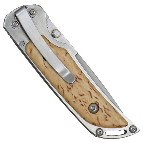 Marttiini OY Taschenmesser "MFK Curly Birch Folding Knife" Maserbirke